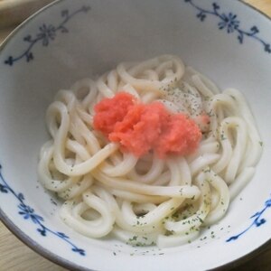 混ぜるだけ　明太子うどん